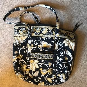Vera Bradley Yellow Bird large shoulder bag